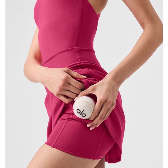 Alo Backspin Dress in Pink Summer Crush - Picture 4 of 13